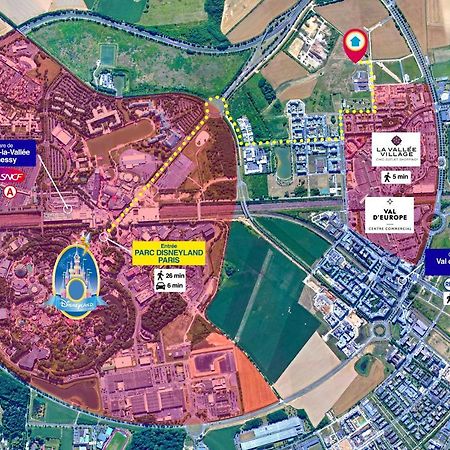 Disneyland-Paris 8Pers,Parking, Borne Recharge Ve, Wifi Serris Exterior photo